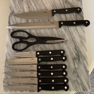 Ginsu knife block and knife set (9 pieces +block)